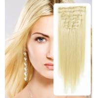 China Natural 100% Virgin Clip In Hair Extension Silky Straight Human Hair factory