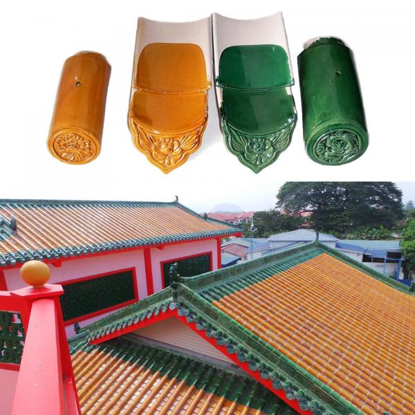 Quality Clay burn roof tiles for Chinese temple restoration in Malaysia for sale