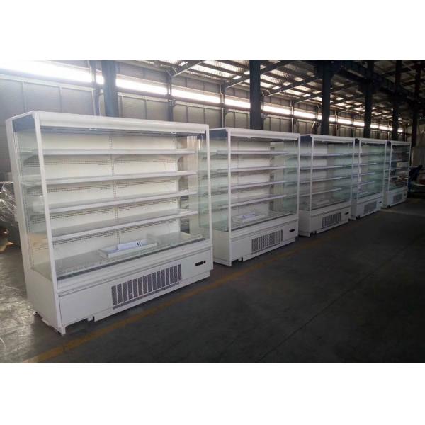 Quality R290 Open Chiller Cabinet With Top CANOPY Height 2000mm Series Plug In Type for sale