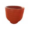 China Factory selling modern garden decoration round fiber clay flower pot for outdoor factory