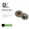 China Brass Custom  On Snap Buttons For Overcoat Down Jacket / Cotton - Padded Clothes factory