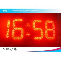 China Double Sided Red Led Clock Display For Outdoor Sports , High Accuracy factory