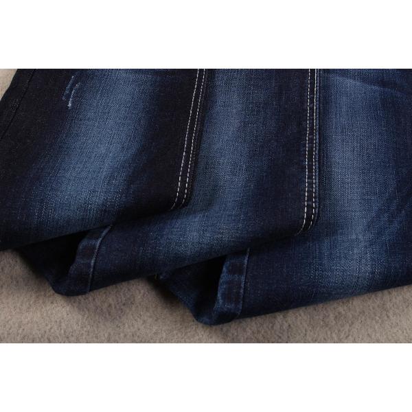 Quality 339 Gsm 10 Oz Soft Touch Indigo Cotton Slub Elastic Denim Fabric Blue Jeans Material for sale
