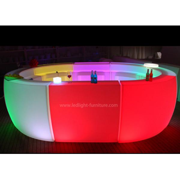 Quality Multi Shaped LED Bar Counter , Indoor / Outdoor Illuminated Bar Counter for sale