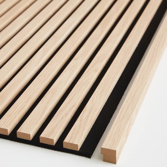 Quality Slatted Sound-Absorbing Wall Decorative Soundproof Wooden Slate Acoustic Panel for sale