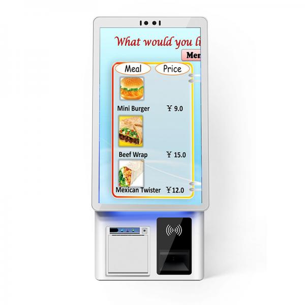 Quality 21.5  Inch Restaurant Self Ordering Kiosk Restaurant Mcdonald'S Touch Screen Ordering Machine for sale