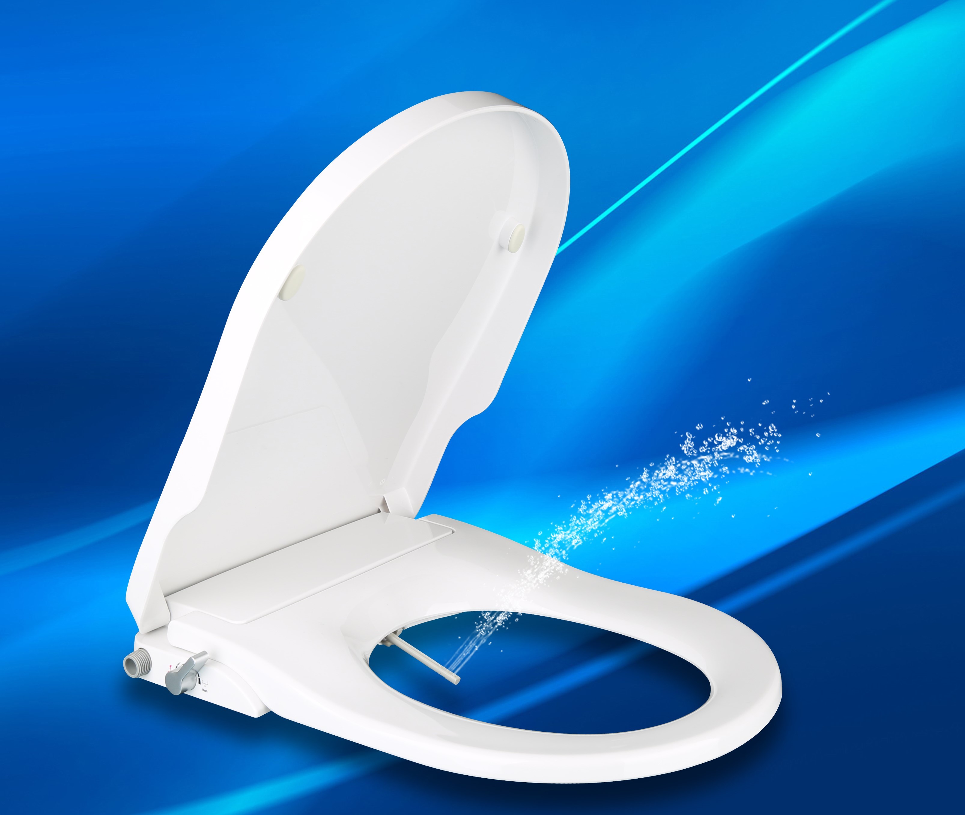 China Mechanical Bio Bidet Toilet Seat U Shape Compact Design For Pregnant Woman factory