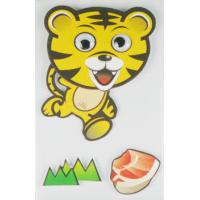 Quality Tiger Design 3D Cartoon Stickers For Cars Forest Animal Logo Printed for sale
