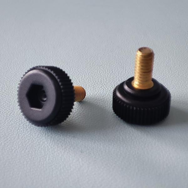 Quality Grade 4.8 8.8 10.9 12.9 Hand Tighten Screw brass PA66 M4 Knurled Thumb Screw for sale