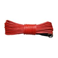 China Red Synthetic Winch Line Atv , Towing Tugging Synthetic Winch UHMWPE Fiber factory