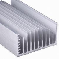 China Clear Anodized 6063-T5 Aluminum LED Heat Sink Extrusion Profiles With Tapping , Stamping factory