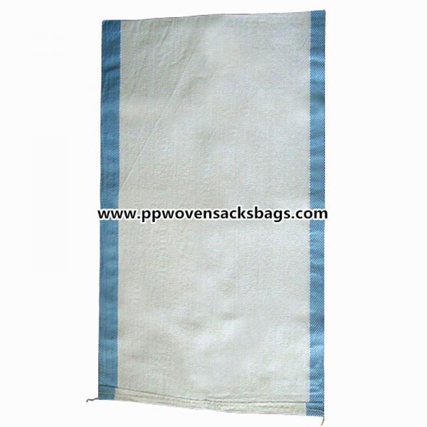 Quality Blue Strip Fertilizer Packing PP Woven Bags for sale