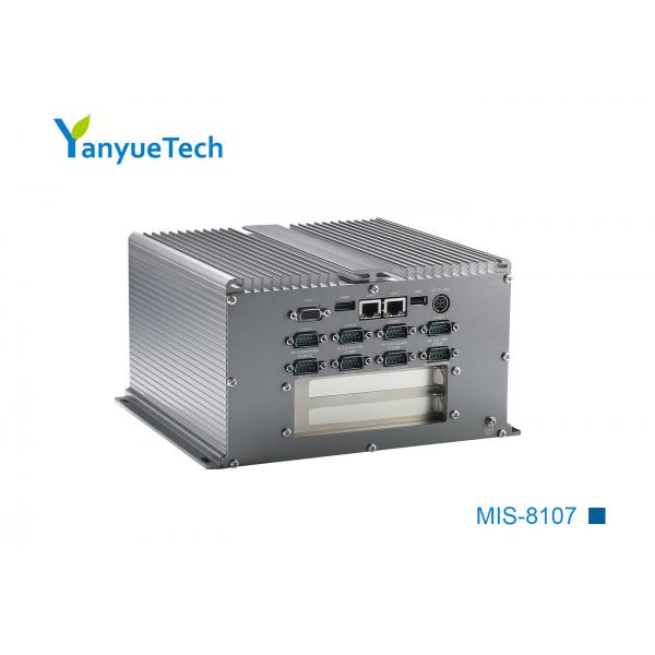 Quality MIS-8107 Fanless Industrial Computer 1037U CPU 10 Series 6 USB 2 PCI Extension for sale