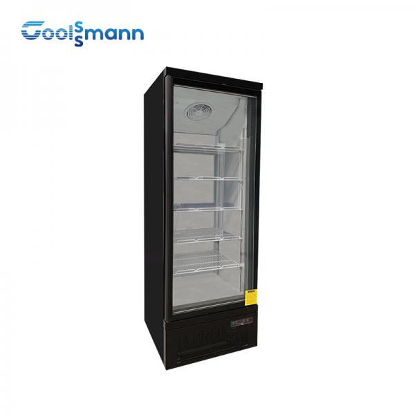 Quality 360L Vertical Showcase Freezer , Double Insulating Upright Display Freezer for sale