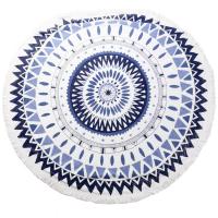 China summer round beach towels customize design with low MOQ low price factory