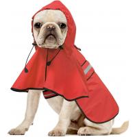 China Reflective Dog Raincoat - Adjustable Waterproof Raincoat for Dogs, Lightweight Dog Hooded Slicker Rain Coat Poncho factory