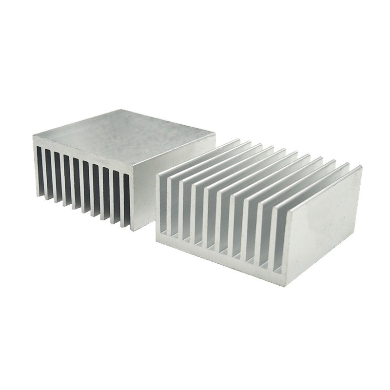 China 53.5 X 30 Mm Square Heat Sink Aluminum Profiles For CPU LED Power Cooling factory