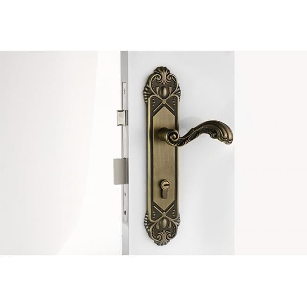Quality Residential Mortise Lockset  / Mortise Style Lock Spray Alluvia Gold for sale
