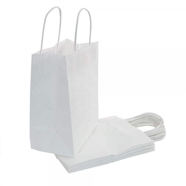 Quality Fashionable Kraft Paper Bags Size 21 * 11 * 27cm Various Color Available for sale