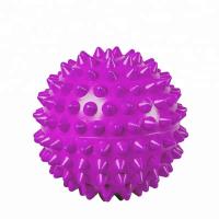 China Purple PVC Spiky Exercise Ball Massage Trigger Point Hand Exercise Pain Relieve factory