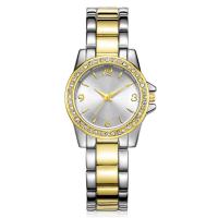 China Ladies Watches Design Womens Alloy Fashion Crystal Glass Gold Plated Watch factory