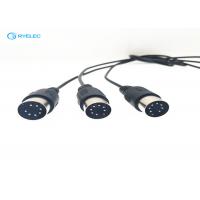 China Vehicle / Camera Custom Cable Assemblies 7 Pin Male Mini Din Connector factory