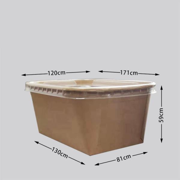 Quality Disposable Kraft Paper Fast Food Box Machine Square Light Food Take Away CHW for sale