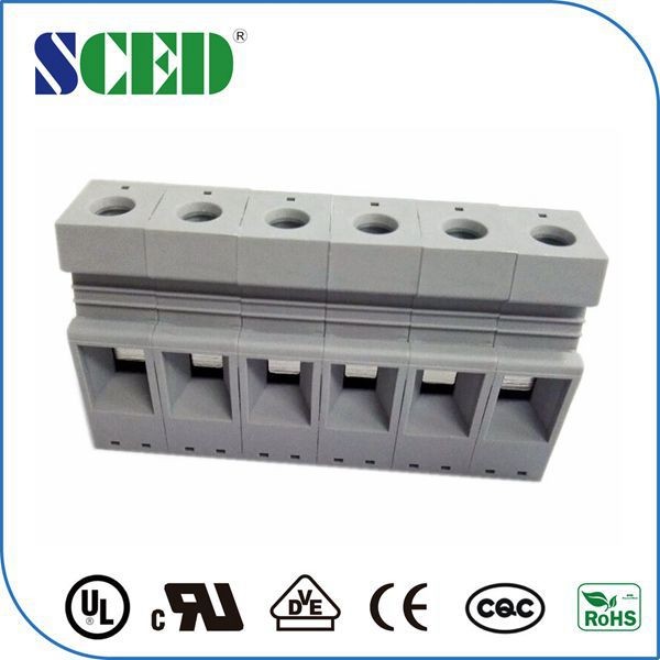 Quality Panel Mount Wiring Terminal Block Feed Through Connector 600V 50A for sale