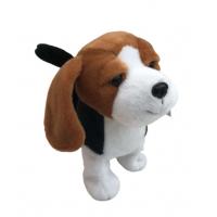 China Hypoallergenic 23cm 9.06in Singing Dancing Stuffed Animals Walking Shaking Head Dog Toy factory