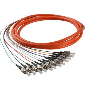 Quality ST/UPC Multimode Fiber Optic Pigtail 62.5/125 Colourful 12 Cores Bundle for sale