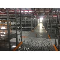Quality Gray Rack Supported Mezzanine Steel Shelving Systems for Huge Warehouse for sale