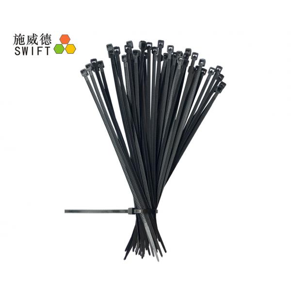 Quality Black Bulk Cable Ties 2.5 * 100mm For Hand Using UL 94V - 2 Flame Retardant for sale