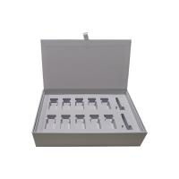 Quality White Cosmetic Gift Box Large Magnetic Lid With Foam Cut Out for sale