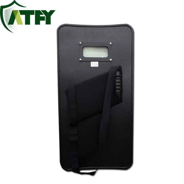 Quality Polythylene Tactical Handheld Police Ballistic Shield Backpack Bulletproof Shield 6kg for sale