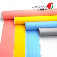 China One Side Silver Silicone Coated Fiberglass Fabric For Fire Prevention factory