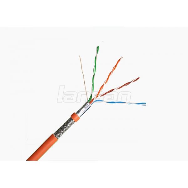 Quality Al Foil 4 Pair Cat5e Cable BC 0.50 Solid Bare Copper SFTP Computer HDPE LSZH for sale