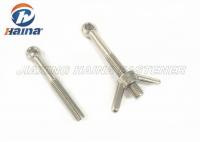 China DIN444 stainless steel/carbon steel half thread steel eye bolts and wing nut factory