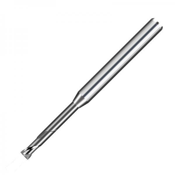 Quality Aluminum 3mm Long Neck End Mills Tungsten Carbide 2 Flutes Without Coating for sale