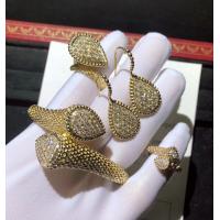 Quality 18K Gold Diamond Bracelet / Ring / Earrings For Wedding Anniversary brand for sale