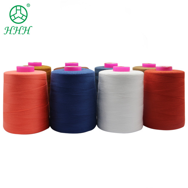 China High Strength Polyester Sewing Thread 5000 Yards for White Industrial Overlock Machine factory