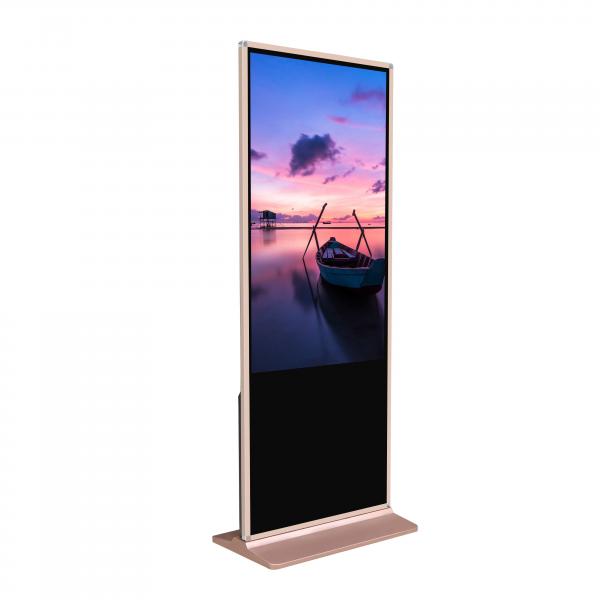 Quality 1920x1080 Free Standing Touch Screen Kiosk 55 Inch Airport Self Check In Kiosk for sale
