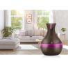China USB Wood Grain Ultrasonic Air Humidifier Household Aroma Diffuser Aromatherapy Mist Maker with Light factory