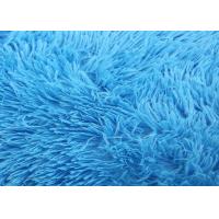 china 61x91cm polyester fibers  blue  color floor carpet long hair shaggy  soft  fur rugs