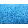 China 61x91cm polyester fibers  blue  color floor carpet long hair shaggy  soft  fur rugs factory