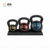 China Body Exercise Vinyl Coated Cement Kettlebell 5lb 10lb 15lb factory