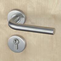 China Silver SUS304 Stainless Steel Escutcheon Lock Fire Proof For Residential factory
