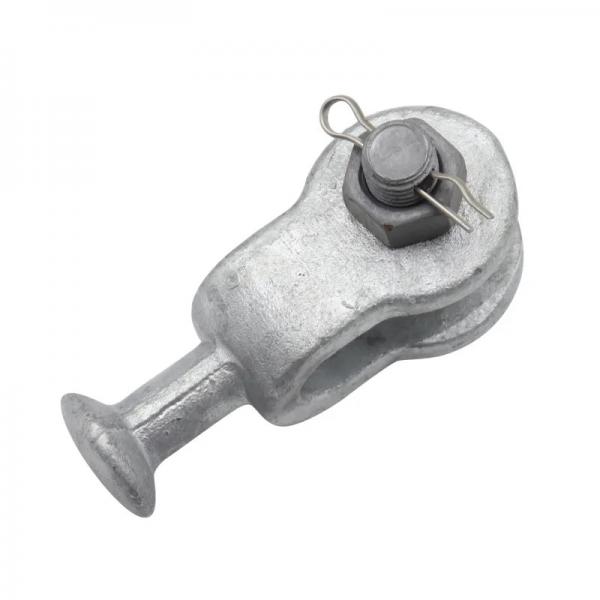 Quality Forged Steel Galvanized 70kn Socket Eye Socket Tongue Pole Line Fitting for sale