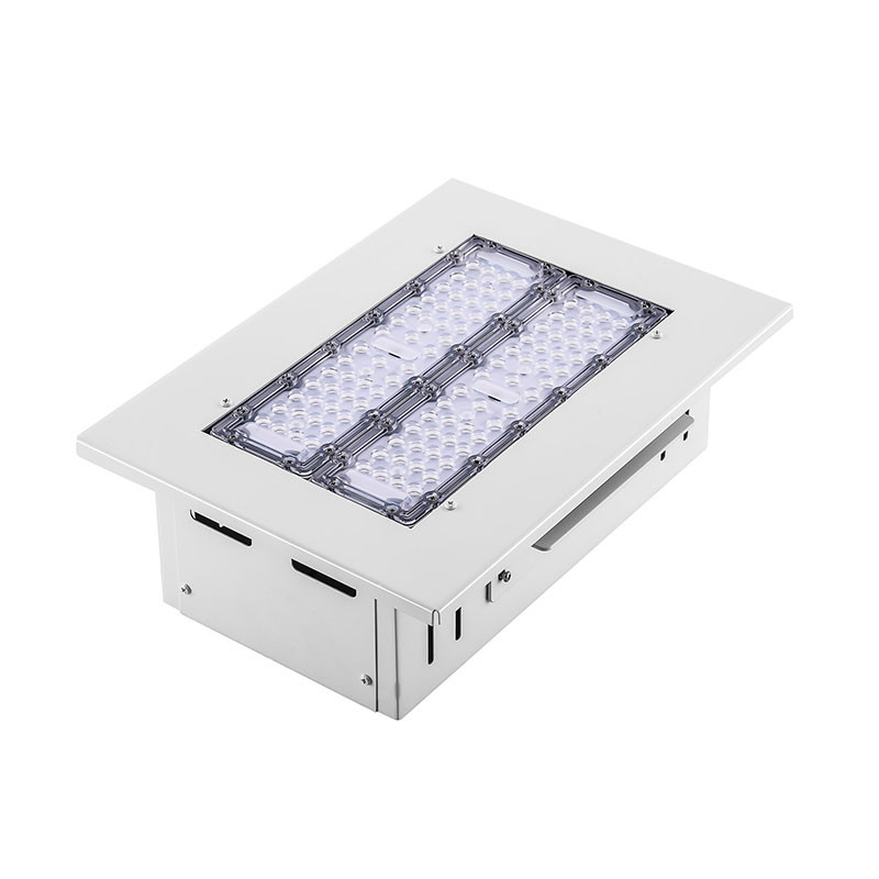 China 100W IP54 Gas Station Flood Light Aluminum Clear PC For Gas Station factory