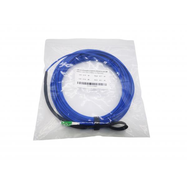 Quality Pre Terminated FTTH Armoured Fiber Optic Patch Cord LC APC UL V0 Flame Retardant for sale