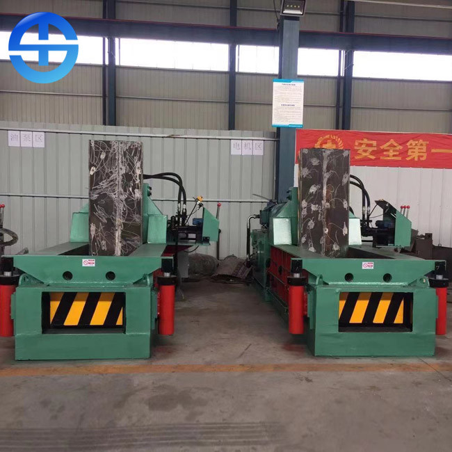 China 1.8 Ton/H Capacity Bale Size 250*600mm Scrap Baling Machine factory